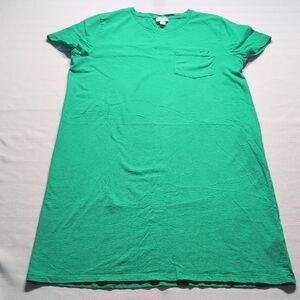 J. Crew Vibrant Green Tee Dress Size Medium